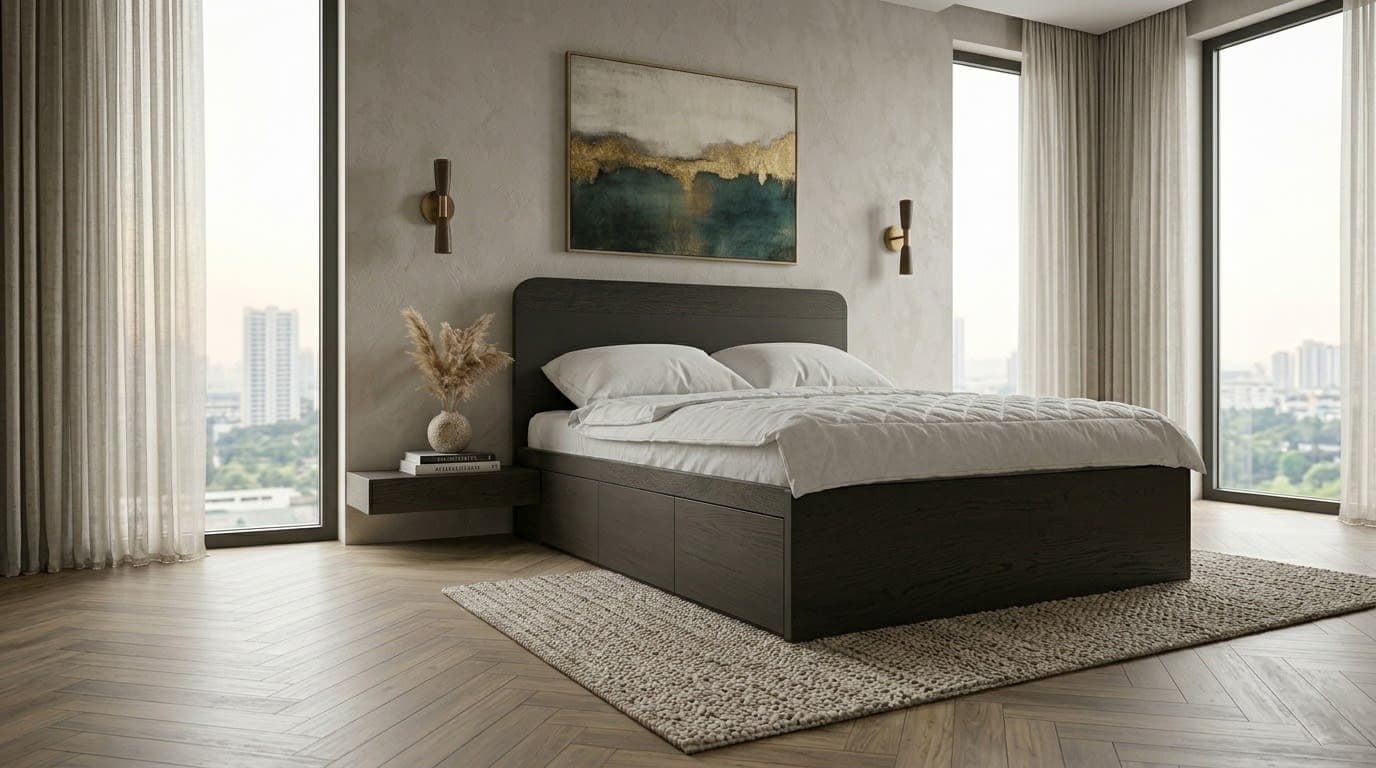 Giường ngủ 1m6 có đầu giường Sombre hover
