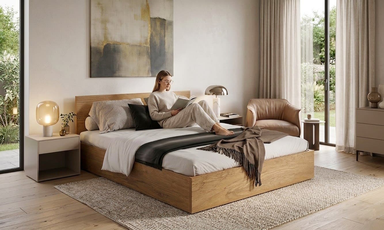 Giường Ngủ 1m6 Có đầu giường Amberline hover