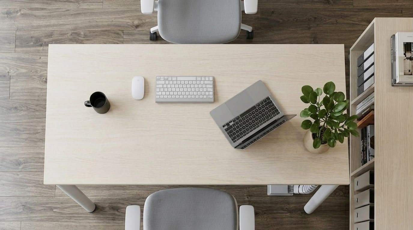 Bàn Làm Việc Nhân Viên Chân Sắt hover