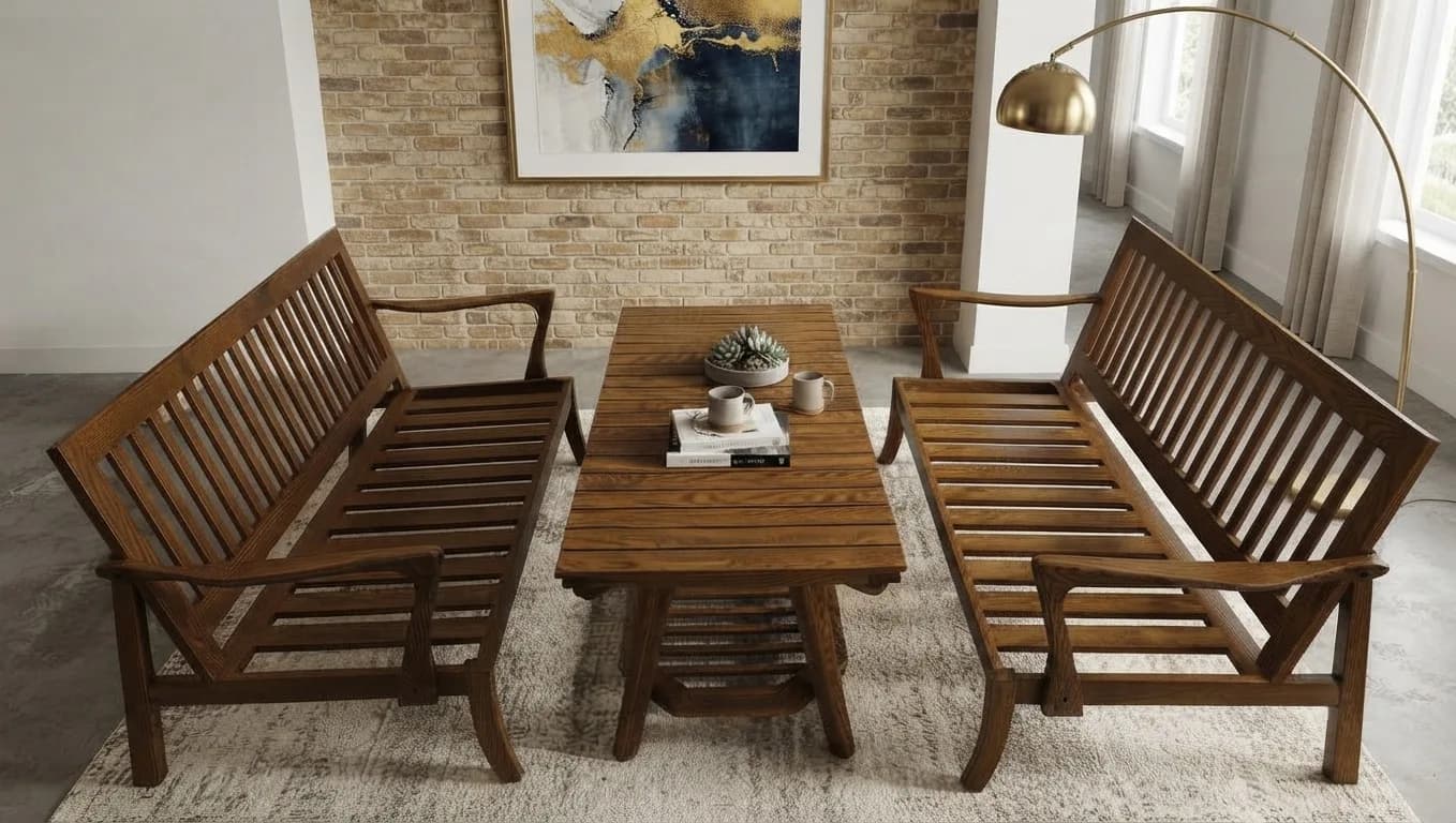 Bàn Trà Gỗ Sồi Armchair hover
